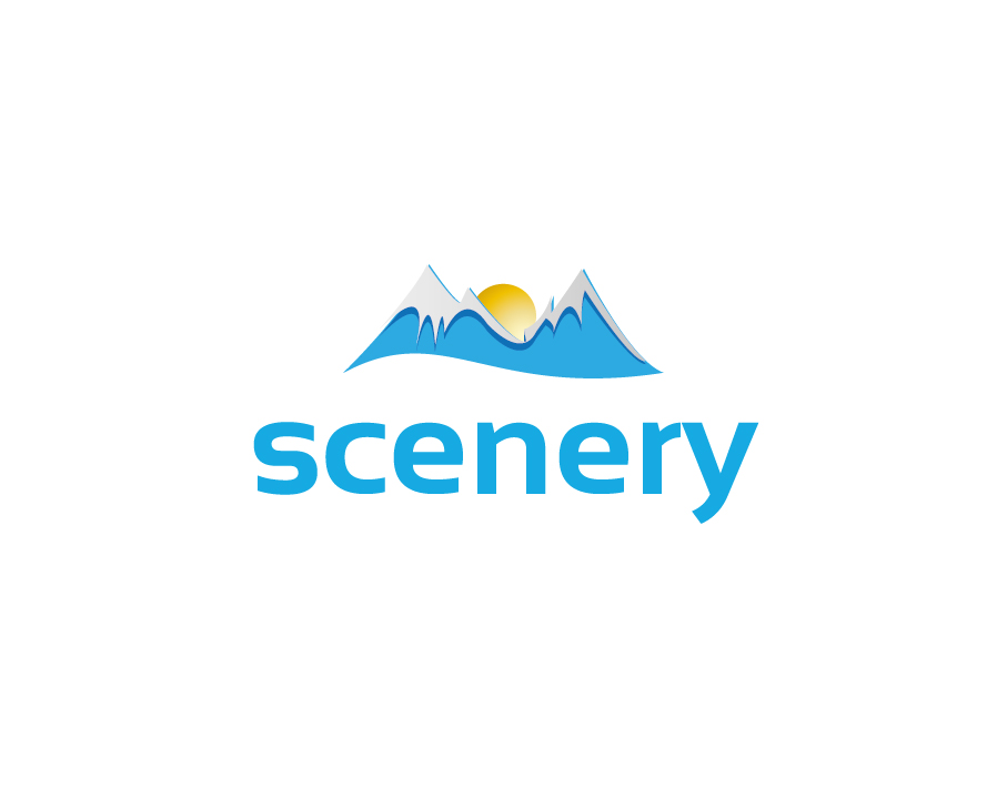 Scenery Logo – Mountain Landscape